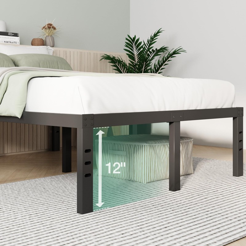 Novilla Queen Bed Frame, 14 Inch Metal Platform Bed Frame