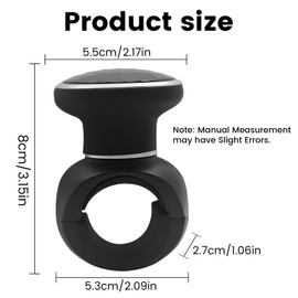 jose2015 Steering Wheel knob Iron Black Universal Fit Steering Wheel knobs for Cars ，Steering Wheel Handle knob Adapted to Various Standard Steering Wheels