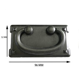 Vintage Drawer Ring Handles Fits Cupboard Dresser Wardrobe Bookcase Cupboard (Antique Black)