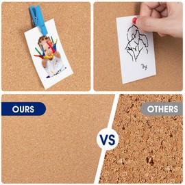 Square Cork Bulletin Board Tiles - SVOPY 8Pack Extra Thick 12x12 Inches Cork Board Tiles for Wall for Home Office Decor, Cork Sheet,School Message Board and Decorative Display Boards