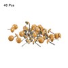 uxcell 40Pcs Upholstery Tacks, 11mmx17mm Round Head Decorative Furniture Nails