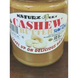 NATURZ BEEZ RAW HONEY CLOVER 1Lb / 454g with Free 12oz Cashew Butter in Honey 100% PURE RAW
