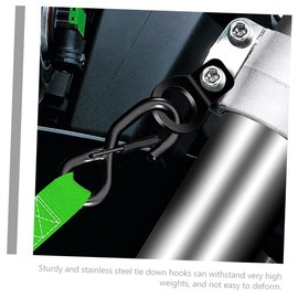 LIFKOME 10pcs Stainless Steel Tie Down Anchor Hooks for Cargo Securement Durable Strapping Hooks for Trucks Rvs Trailers Off Road Vehicles