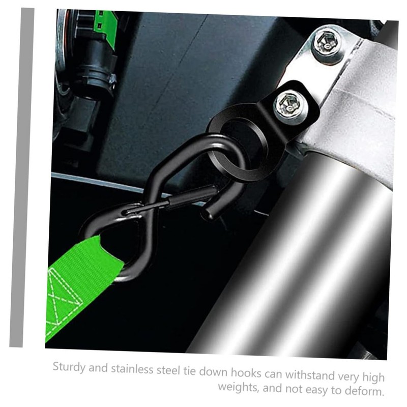 LIFKOME 10pcs Stainless Steel Tie Down Anchor Hooks for Cargo