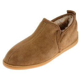 Minnetonka Men's Golden Tan Twin Gore Sheepskin 8 D(M) US