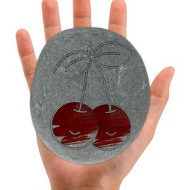 Innvodt Flat Rocks for Painting 4.3-5.5 Inches, Smooth Art Rocks to Paint with Natural & Pattern for DIY Project Garden Decoration Supplies