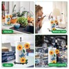 Kitchen Roll Holder Sunflower Paper Towel Holder Free Standing Black