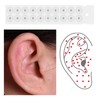 100 adesivi per seme auricolari, per agopuntura, trasparenti e impermeabili,