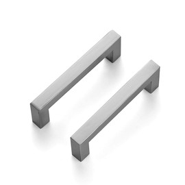 Ravinte Brushed Nickel Square Cabinet Handles & Pulls 3-3/4 Inch 3 Pack