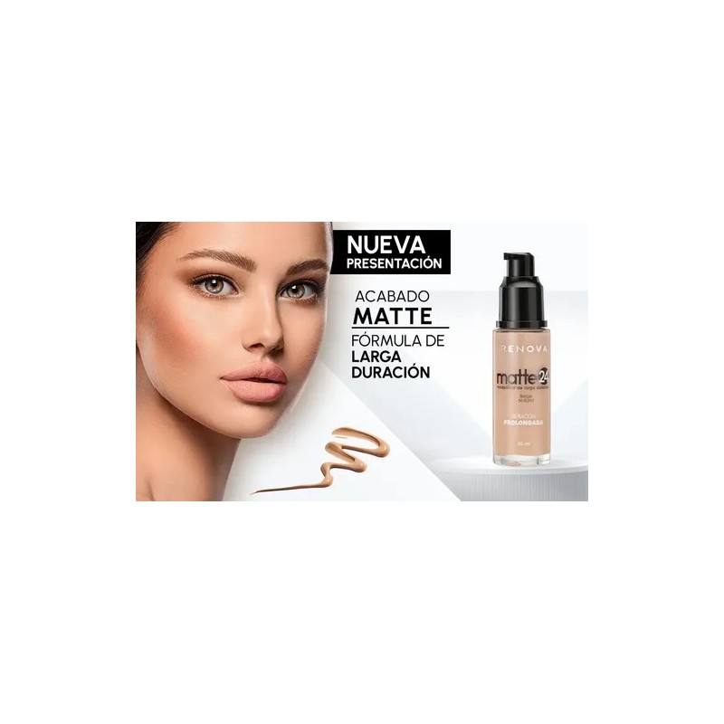 Base De Maquillaje Líquida Matte 24 30ml Renova