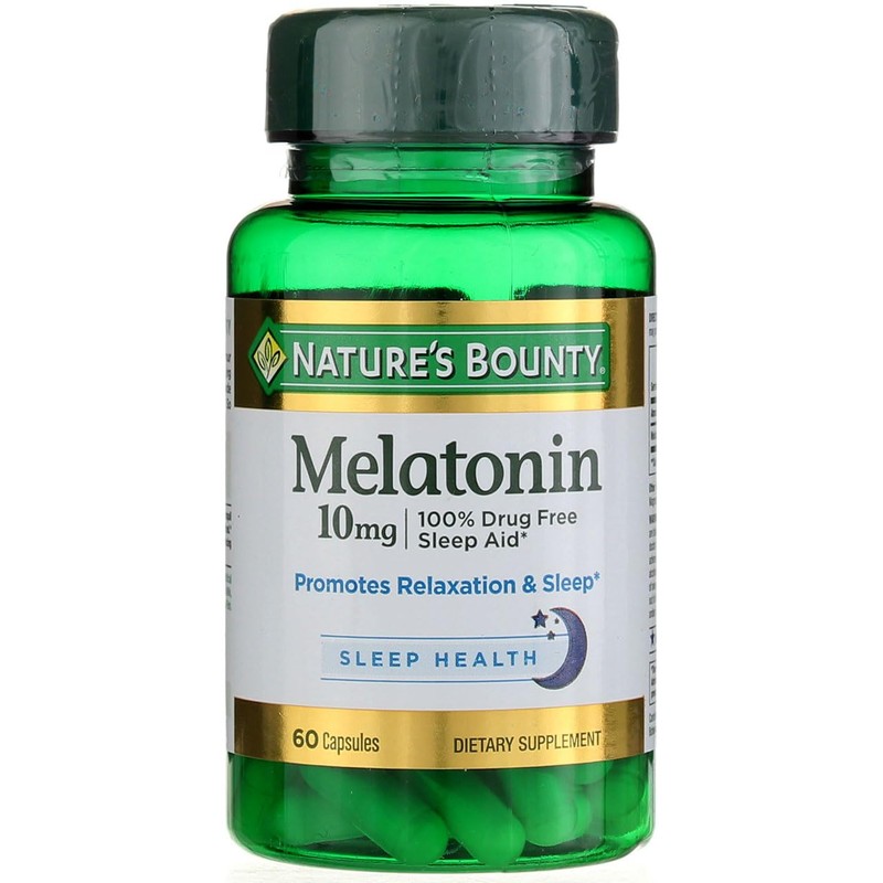 Nature's Bounty Melatonina 10mg Cápsulas 60 ea (Paquete de 2)