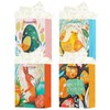 OFIHANLY 4Pack 9" Small Size Happy Easter Gift Bags with