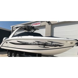 Tribal Vinyl for Boat Decals, RV Graphic Decals for Boat Stickers, Self-Adhesive Boat Graphics Made Lumina 4200 Vinyl, Waterproof Sticker for Boat Vinyl Decals (5x60)