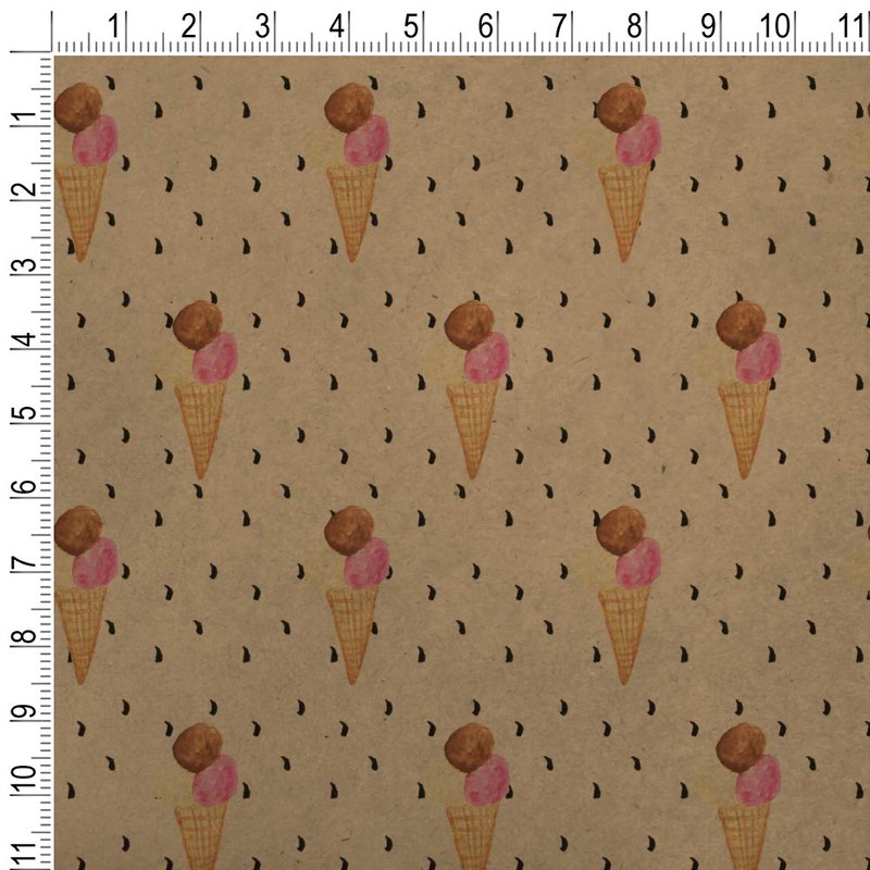 GRAPHICS & MORE Ice Cream Waffle Cones Premium Kraft Roll