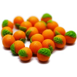 Hobby shop 20 Psc Orange Dollhouse Miniatures Food Kitchen