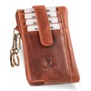 MATADOR K-0111 Key Ring Real Leather with Credit Cards, antique