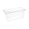 Vogue Polycarbonate Plastic 1/3 Gastronorm Container 150 mm Deep, Clear,