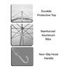 Parquet Clear Bubble Umbrella with Windproof Dome - Transparent Umbrella