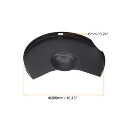 HARFINGTON 2pcs Bench Grinder Wheel Outer Guard Cover 9.84" Carbon Steel Outer Shroud for Bench Grinder Polisher, Black