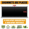 Amgo 5' x 12' Black Fence Privacy Screen Windscreen,with Bindings
