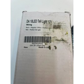 Unbranded 2 BOXES OF 2 6" Oblong Oval Red LED 10 Diodes Clearance Trailer Tail Light