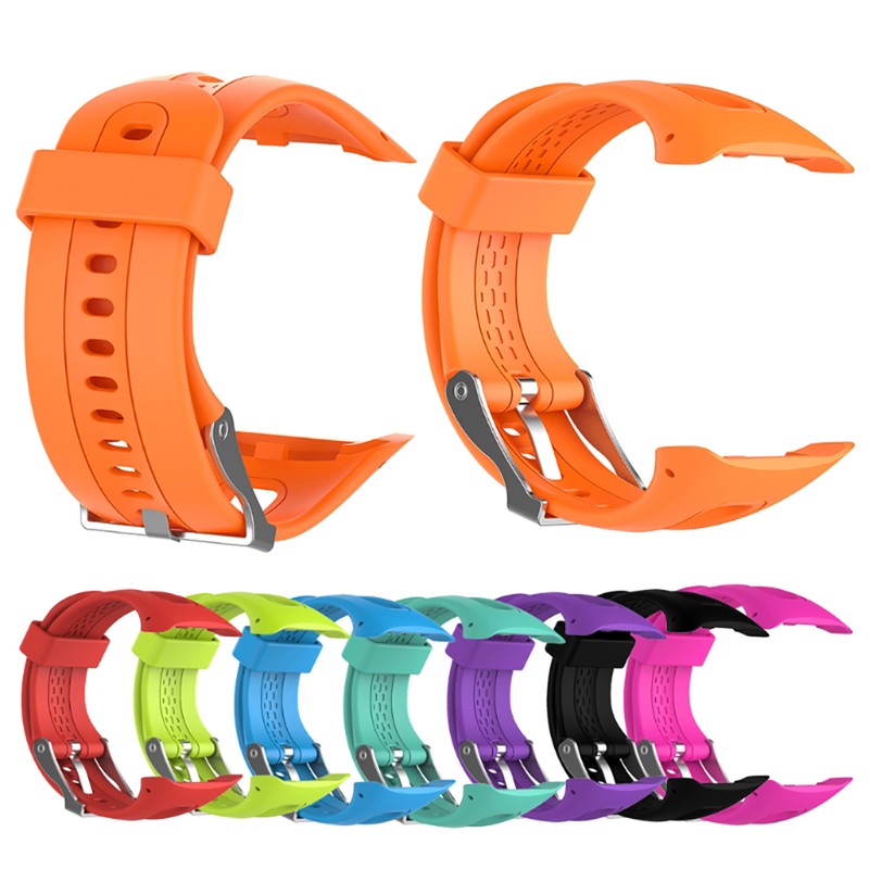 Adjustable Soft Silicone Replacement Wrist Watch Strap with Tool Pins