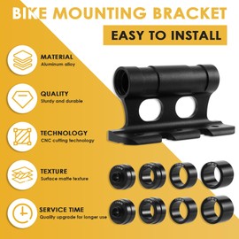 CosyCaya Bicycle Fork Mount, Versatile Bike Block Fork Mount, Car Bicycle Roof Rack Fork Mount, Portable with 8 Pairs of Side Covers, M5/M12/M15 x 150 mm, M15 x 110 mm