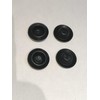 Lumac Black Plastic 1/2" Recessed Mount Hole Plug, Qty 25,