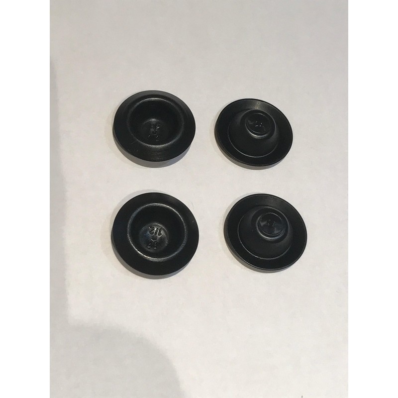 Lumac Black Plastic 1/2" Recessed Mount Hole Plug, Qty 25,