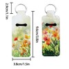 FREEBLOSS 2PC Lip Balm Keychain Chapstick Holder Keychain Multifunctional Lipstick