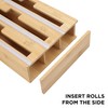 Rae Dunn 3 in 1 Wrap Organizer with Cutter, Plastic