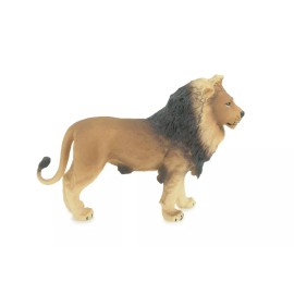 Collectible Wildlife Gifts Male Lion Toy, Realistic Hand Painted Rubber Model, 5 Inches CH837 BB195