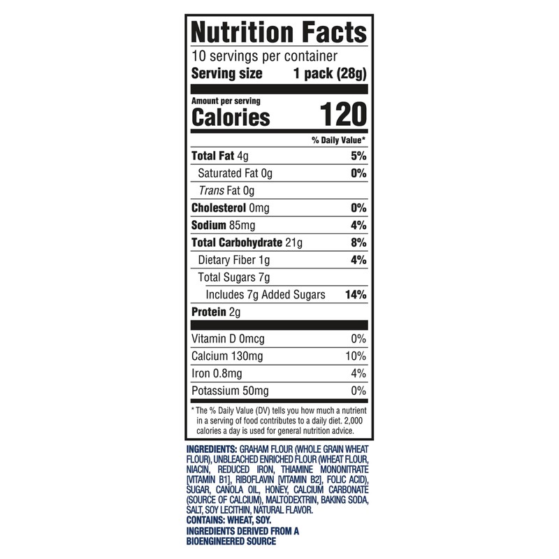 TEDDY GRAHAMS Honey Graham Snacks, 40 Kids Snack Packs (4