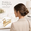 4Pcs Metal Hair Claw Clips Set, Large Alloy Hair Clips