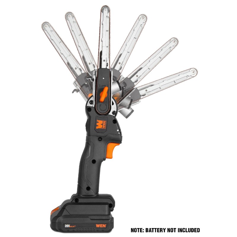 WEN 20V Max Cordless Variable Speed Detailing File Sander, Brushless