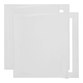 SHUESS 2 Pcs White Access Panel 300 x 300 mm - ABS Plastic Inspection Hatch - Access Panel Hatch for Inspect Wall, Ceiling, Conceals Wires, Meters, Pipes