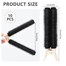 Bekecidi Pack of 10 Volume Hair Clips, Hair Root Clips, Natural Fluffy Curler Roller Clips, Instant Hair Volume Clips, Hair Styling Tools Accessories for Women and Girls
