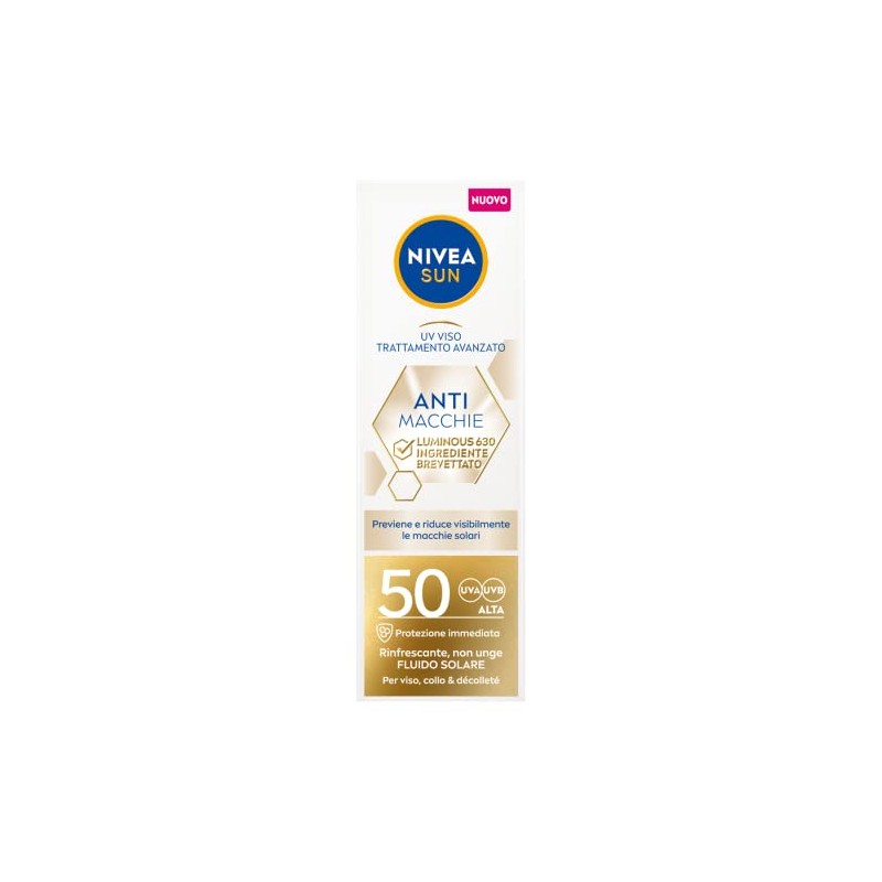 NIVEA Sun Anti-Stain Face Cream Luminous630 FP 50 in Tube,