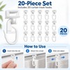 Curtain Track Gliders for Curtain Rails – 20PCS Plastic Hooks