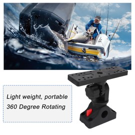 WODHMIEY Fish Finder Mount, Universal Boat Fish Finder Holder Base, Stable, Durable, 360 Degree Rotation, Easy Removal and Installation, Weatherproof Electronics Mount