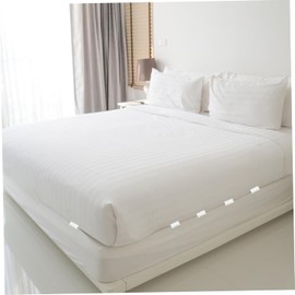 WinldMonmo 12 Pcs Transparent Bed Sheet Grippers, 2024 New Bed Sheet Grippers Sheet Fasteners Clips, Adjustable Needle-Free Bed Sheet Holder That Hold Slip and Fall Out Bedding Accessories