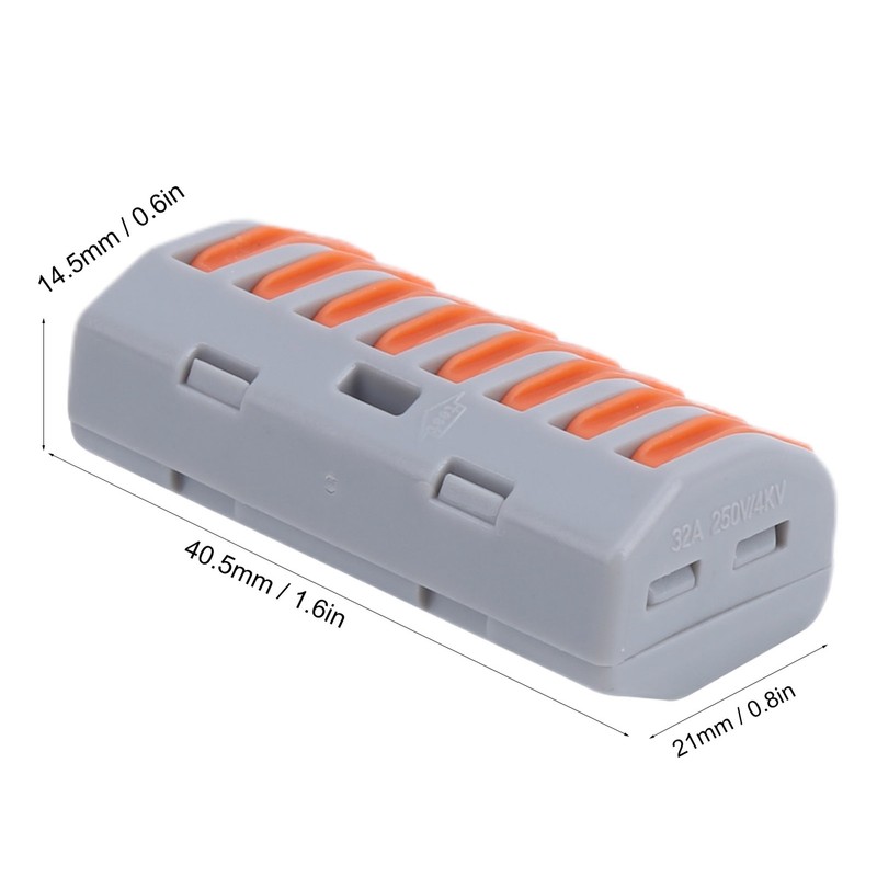 20Pcs Push Wire Wiring Connector Universal Quick Connect Terminal Blocks