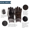 heekpek Men's Winter Leather Gloves Thick Warm Fleece Windproof Gloves