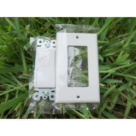 Unbranded 1 Set 3-Way Light Switch Rocker 15AMP 120V Decorator On/Off Single Pole W Plate