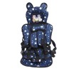 Toddler Car Seat Insert Bear Pattern Heighten Adjustable Fixing Straps
