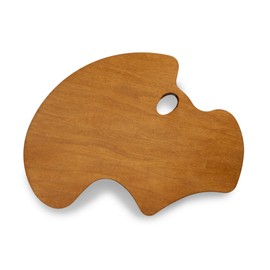 New Wave Expressionist Confidant Hand Held Wood Artist Palette | Natural Stain, Held in Left Hand, Wooden Paint Palette, Artist Palette, Painting Palette, Oil Paint Palette, Wood Paint Pallet