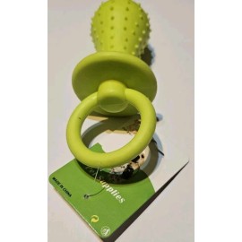 Anzgi Pet Suppliers 5" Neon Green Dog Pacifier Squeeky Toy