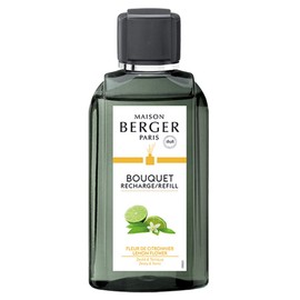 MAISON BERGER Lemon Flower Fragrance Refill for Reed Sticks and Ceramic Diffuser, 200 milliliters, 6 Fluid Onces