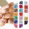 2 Box 12 Colors Clear Colorful Blue Nail Stone Rhinestone