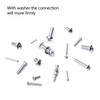 Stainless Steel Screws Nuts and Washers Assortment Kit, with Storage